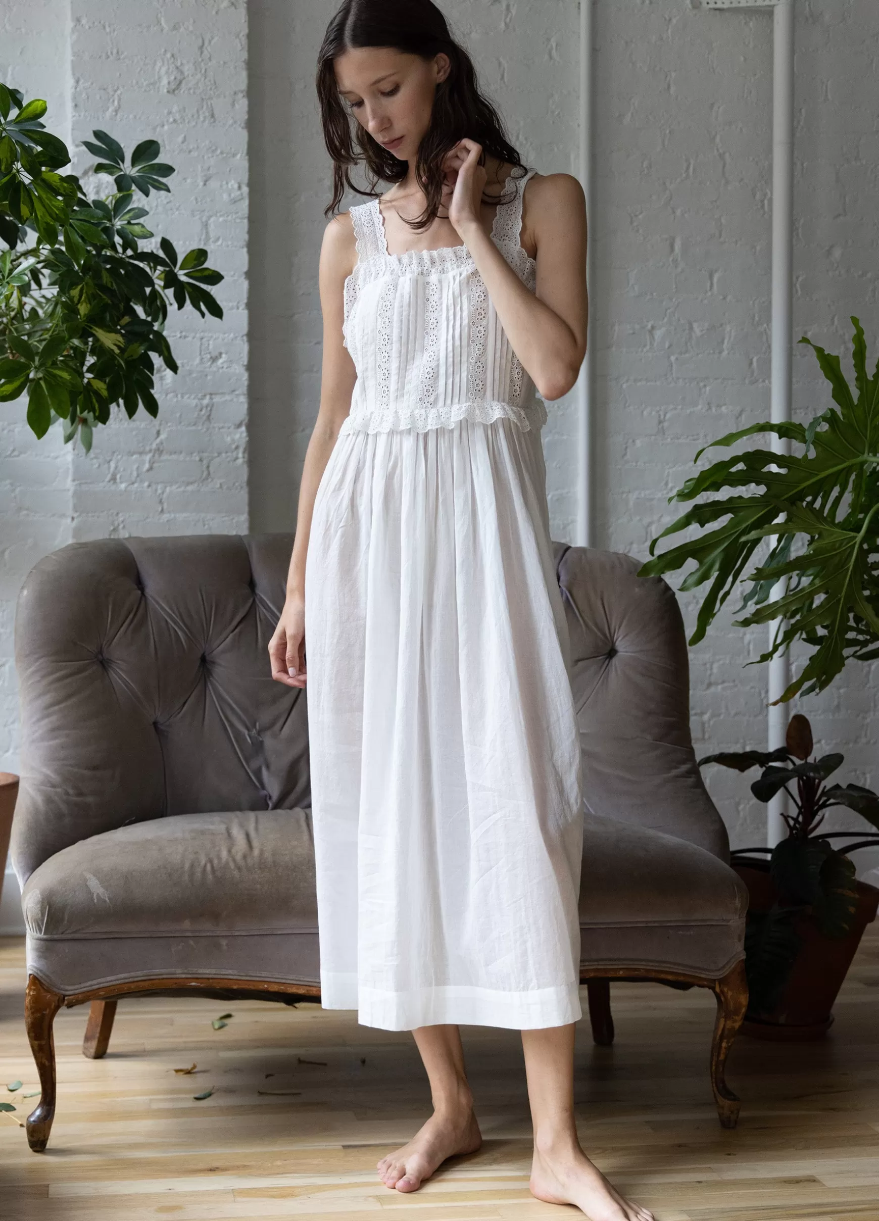 Sea New York Sleepwear>Elysse Midi Nightgown