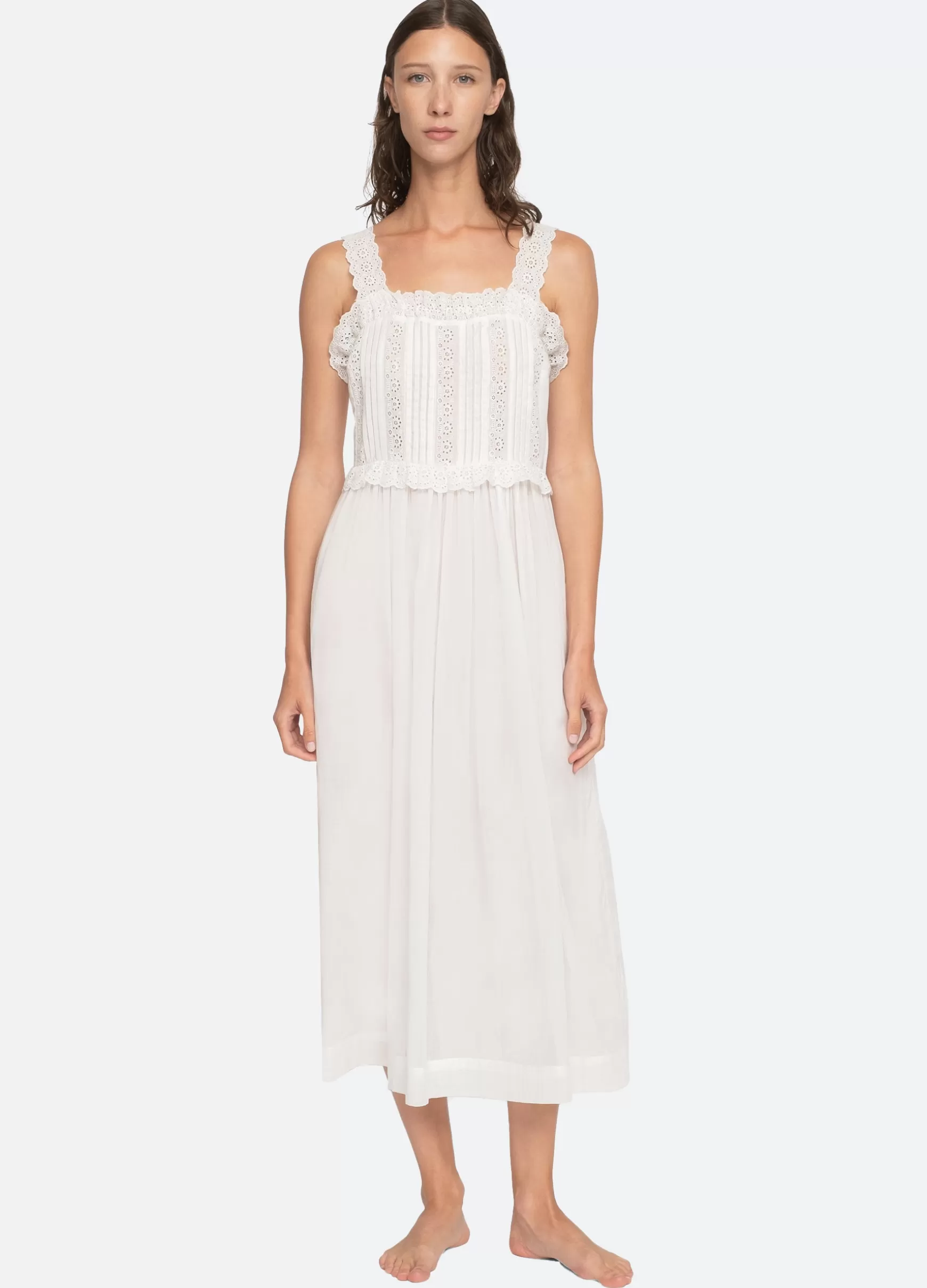 Sea New York Sleepwear>Elysse Midi Nightgown